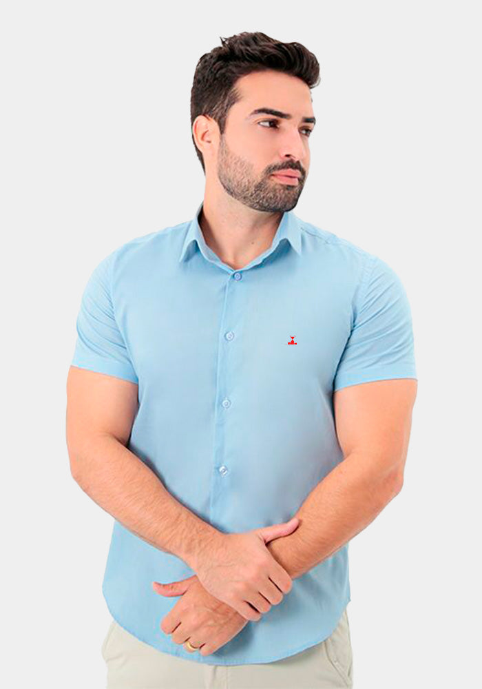 Camisa Manga Curta Slim Fit Básica