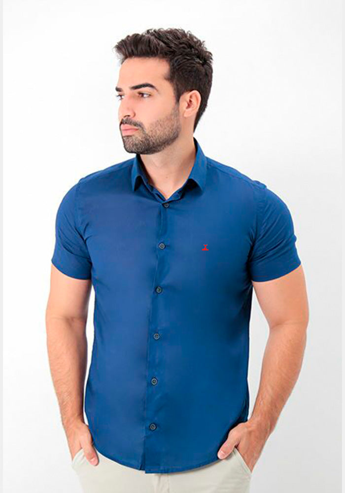 Camisa Manga Curta Slim Fit Básica