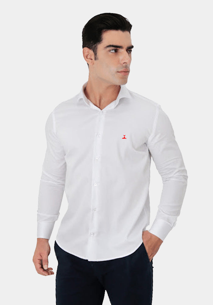 Camisa Manga Longa Slim Fit Algodão Egípcio