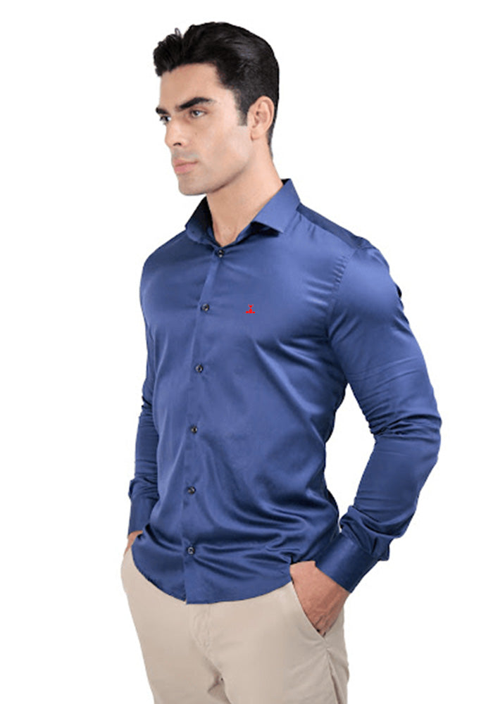Camisa Manga Longa Slim Fit Algodão Egípcio