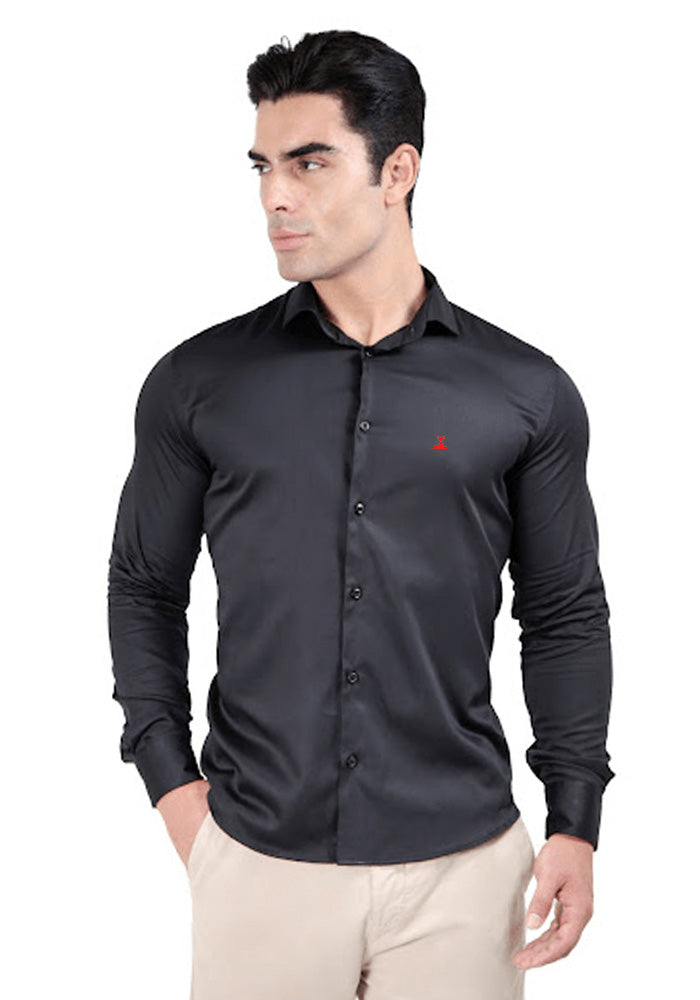 Camisa Manga Longa Slim Fit Algodão Egípcio