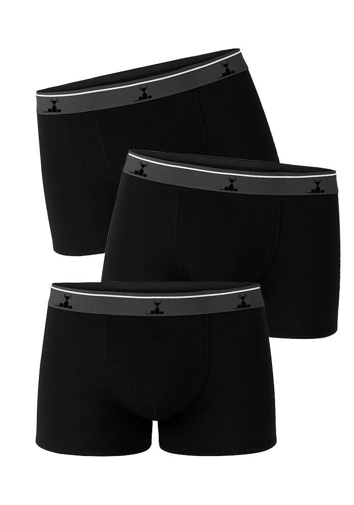 Kit 3 Cuecas Boxer Cotton