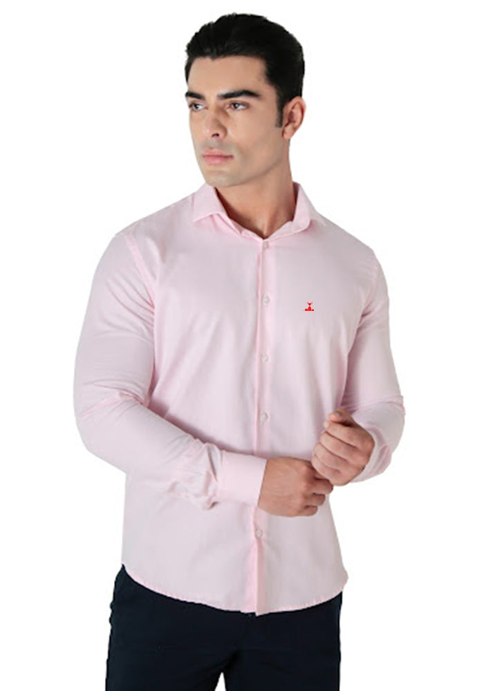 Camisa Oxford Pima Algodão Fio 80 Manga Longa Slim Fit