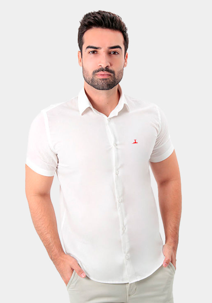 Camisa Manga Curta Slim Fit Básica